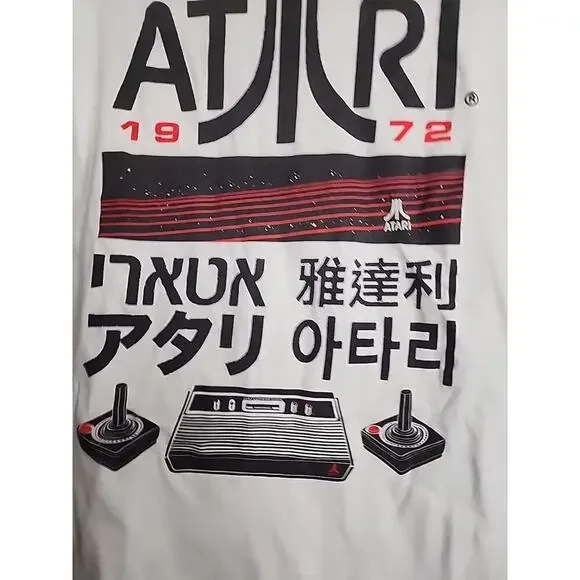 Atari 1972 Long Sleeve Ripple Junction White Long Sleeve Tee Size Small - Picture 2 of 6
